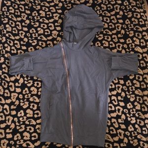 RUN:WAY Grey Zip-Up Long Sweatshirt